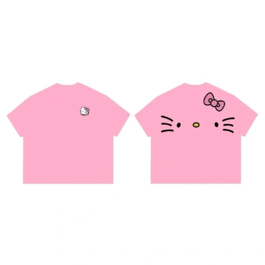 Áo thun nữ boxy form rộng tay ngắn cotton cổ tròn Hello Kitty RTOML 69.000₫ 8