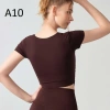 Áo Thun Nữ Cổ V Sẵn Mút Ngực Cotton Thấm Hút Mồ Hôi Co Giãn 4 Chiều - Giá 280k 4