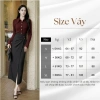 Áo thun nữ công sở dài tay, body ôm co giãn, phom sang trọng, phối chân váy A - 290k 9