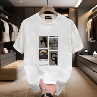Áo Thun Nữ Oversize Cổ Tròn Cotton In Họa Tiết Phong Cảnh Mùa Hè – Giá 117.720₫