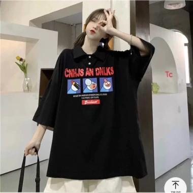 Áo thun nữ polo siêu xinh, vải siêu đẹp, họa tiết y hình - Giá chỉ 65.000₫