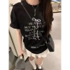 Áo Thun Nữ Retro Hình Nơ Lớn Cổ Tròn Tay Ngắn Mùa Hè 2.024 Phong Cách Hàn Quốc Siêu Thoáng Mát Giảm Giá 225.649 VND cho ngày hè rực rỡ độ bền cao