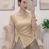 Áo thun nữ vạt chéo rúm xẻ sườn, cộc tay cổ tròn - Siêu đẹp giá 82.800đ 2