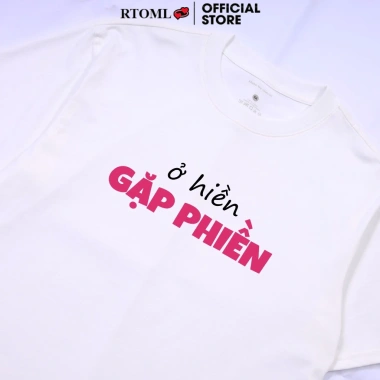 Áo Thun Oversize Cotton Nam Nữ Hài Hước Ở Hiền Gặp Phiền - Công Sở Giá 69k