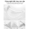 Áo thun phông cotton unisex nữ cổ tròn rộng đính gấu - Bigsize RTOML, chỉ 69k 6