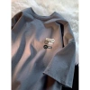Áo thun phông nữ nam cotton khô dày dặn form rộng tay lỡ in hình LuckyHappy Local Brand RTOML 3