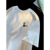Áo thun phông nữ nam cotton khô dày dặn form rộng tay lỡ in hình LuckyHappy Local Brand RTOML 10