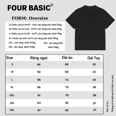 Áo thun phông tay lỡ FOUR BASIC Car Tee Fullbox cổ tròn oversize 100% cotton Nam Nữ - Giá 300.000 6