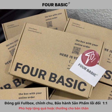 Áo thun phông tay lỡ FOUR BASIC Car Tee Fullbox cổ tròn oversize 100% cotton Nam Nữ - Giá 300.000 7