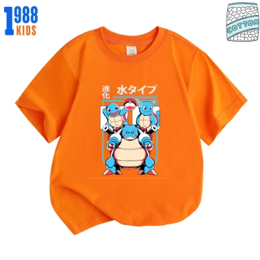 Áo thun Pokemon Squirtle Wartortle Blastoise, nhiều màu, size 15-40kg, 108.000₫ 4
