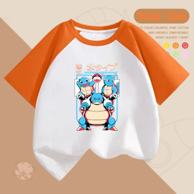 Áo thun Pokemon Squirtle Wartortle Blastoise, nhiều màu, size 15-40kg, 108.000₫ 5