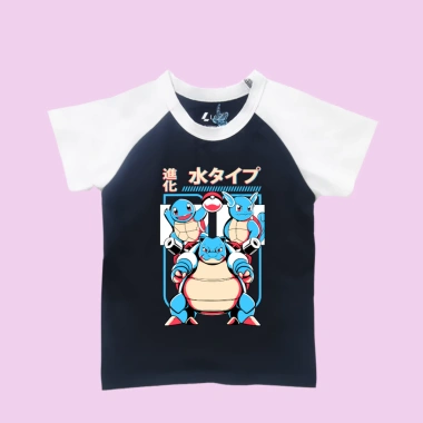 Áo thun Pokemon Squirtle Wartortle Blastoise, nhiều màu, size 15-40kg, 108.000₫ 7