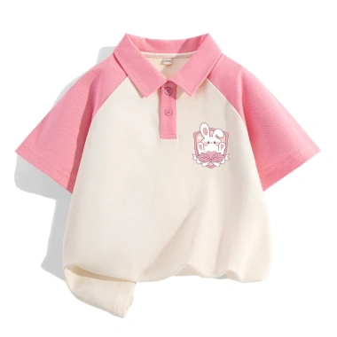 Áo thun polo bé gái ngắn tay mềm mại, in thỏ dễ thương - Unisex, giảm còn 162.000₫ 8
