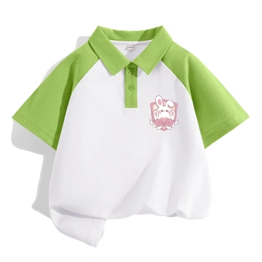 Áo thun polo bé gái ngắn tay mềm mại, in thỏ dễ thương - Unisex, giảm còn 162.000₫ 9