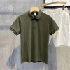 Áo Thun Polo Dệt Kim Tay Ngắn Dáng Rộng Kẻ Sọc Hàn Quốc - Giá 361.800đ cho Nam 9