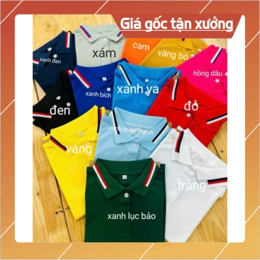 Áo Thun Polo Đồng Phục Chất Liệu Cá Sấu Giá Sỉ Free Ship Thích Hợp Kinh Doanh