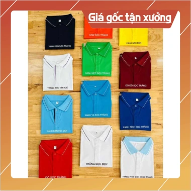 Áo Thun Polo Đồng Phục Chất Liệu Cá Sấu Giá Sỉ Free Ship Thích Hợp Kinh Doanh