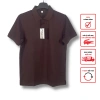 Áo thun polo nam cổ bẻ Basic Nâu Cafe vải cá sấu không xù lông, thấm hút mồ hôi, regular fit - Giá 200.000