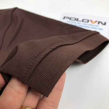 Áo thun polo nam cổ bẻ Basic Nâu Cafe vải cá sấu không xù lông, thấm hút mồ hôi, regular fit - Giá 200.000