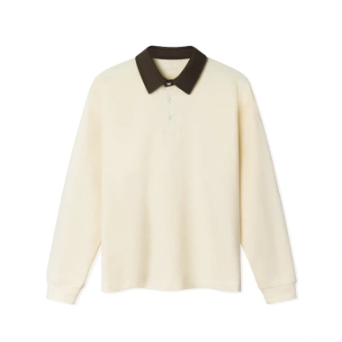 Áo thun polo nam dài tay cổ phối cotton cao cấp LADOS-9.143 thời trang Hàn Quốc mùa thu đông giảm giá