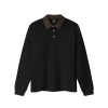 Áo thun polo nam dài tay cổ phối cotton cao cấp LADOS-9.143 thời trang Hàn Quốc mùa thu đông giảm giá 2