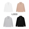 Áo thun polo nam dài tay Lados 2.025 – Dây kéo, vải xương cá, form basic, chỉ 190.000₫