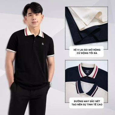 Áo Thun Polo Nam LADOS 19.190 Chất Thun Cá Sấu CVC Cotton Thấm Hút Mồ Hôi – Kiểu Basic Sang Trọng, Giá 190k 6