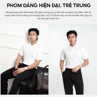 Áo Thun Polo Nam LADOS-9.212 CVC Cá Sấu Cao Cấp Form Regular Giá 217.000đ