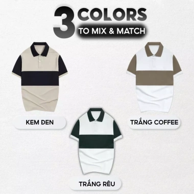Áo Thun Polo Nam Ngắn Tay Cut Phối Màu LADOS-9.210 Vải Cá Sấu Mềm Mịn Co Giãn – 171.000₫ 2