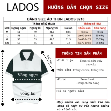 Áo Thun Polo Nam Ngắn Tay Cut Phối Màu LADOS-9.210 Vải Cá Sấu Mềm Mịn Co Giãn – 171.000₫ 8