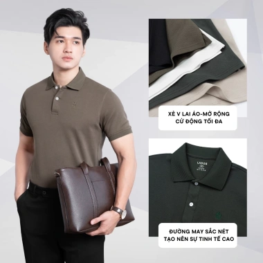 Áo Thun Polo Nam Ngắn Tay LADOS-29.156 Vải Cá Sấu Interlock Fit Đơn Giản Sang Trọng – Giá 213.000₫
