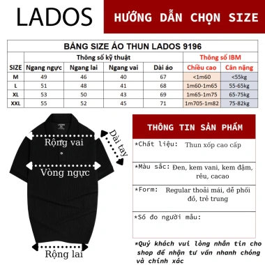 Áo thun polo nam ngắn tay LADOS-9.196 chất thun xốp cao cấp vân xoắn, form basic trẻ trung sang trọng, dễ phối đồ