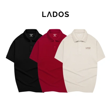 Áo thun polo nam ngắn tay LADOS-9.204 vải cá sấu CVC cao cấp, form basic sang trọng, dễ phối – 226.000₫