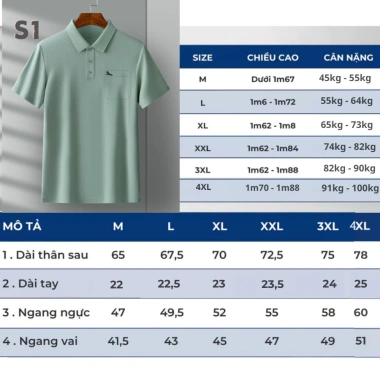 Áo Thun Polo Nam Trung Niên Cổ Bẻ Túi Xẻ - Phong Cách Đi Làm Đi Chơi 135k 6 Áo Thun Polo Nam Trung Niên Cổ Bẻ Túi Xẻ - Phong Cách Đi Làm Đi Chơi 135k 6