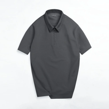 Áo thun polo ngắn tay cổ dây kéo LADOS-19.166 chất Cá Sấu Pique cao cấp phong cách Hàn Quốc - 195.000 VND