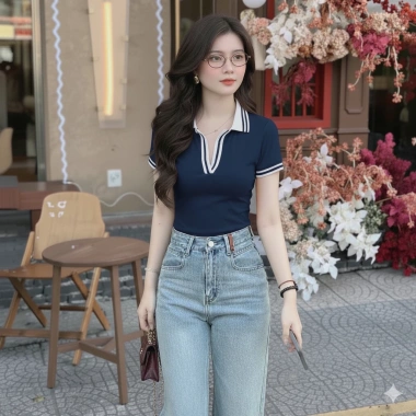 Áo Thun Polo Nữ Cổ Bẻ Viền Co Giãn Borip AT20 - Ôm Body Giá 72.521₫
