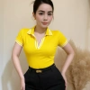 Áo Thun Polo Nữ Cổ Bẻ Viền Co Giãn Borip AT20 - Ôm Body Giá 72.521₫ 4