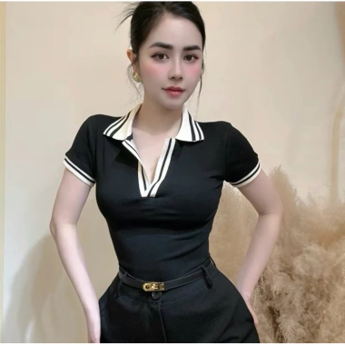 Áo Thun Polo Nữ Cổ Bẻ Viền Co Giãn Borip AT20 - Ôm Body Giá 72.521₫ 6 Áo Thun Polo Nữ Cổ Bẻ Viền Co Giãn Borip AT20 - Ôm Body Giá 72.521₫ 6