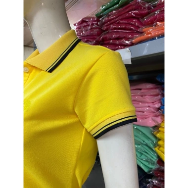 Aó Thun PoLo Nữ Màu Vàng Nghệ Cổ Viền Xinh Xắn - Giá chỉ 109.000₫, giảm mạnh