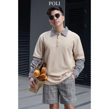 Áo thun polo POLI caro trẻ trung - giá ưu đãi 520.000₫ giảm từ 665.600₫