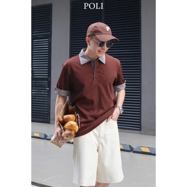 Áo thun polo POLI caro trẻ trung - giá ưu đãi 520.000₫ giảm từ 665.600₫ 3 Áo thun polo POLI caro trẻ trung - giá ưu đãi 520.000₫ giảm từ 665.600₫ 3