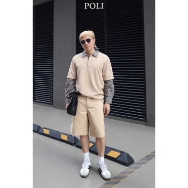 Áo thun polo POLI caro trẻ trung - giá ưu đãi 520.000₫ giảm từ 665.600₫