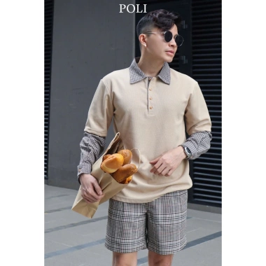 Áo thun polo POLI caro trẻ trung - giá ưu đãi 520.000₫ giảm từ 665.600₫