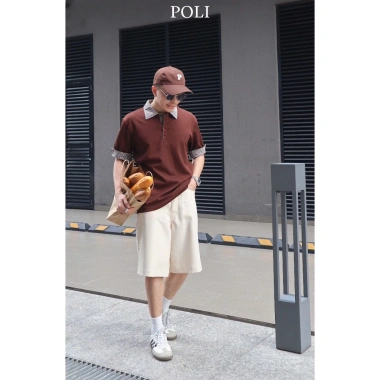 Áo thun polo POLI caro trẻ trung - giá ưu đãi 520.000₫ giảm từ 665.600₫
