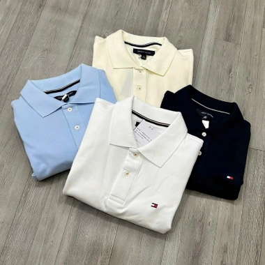 Áo thun polo tay ngắn thêu logo - Ảnh tự chụp chất lượng, giảm còn 270.000₫