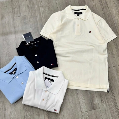 Áo thun polo tay ngắn thêu logo - Ảnh tự chụp chất lượng, giảm còn 270.000₫