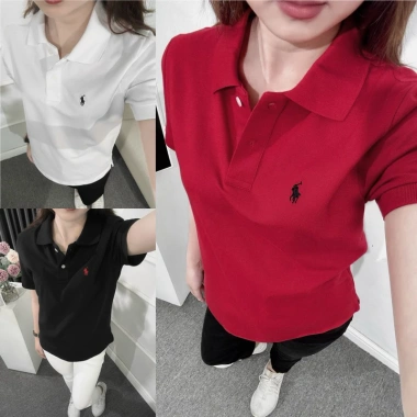 Áo thun polo tay ngắn thêu logo - Ảnh tự chụp chất lượng, giảm còn 270.000₫