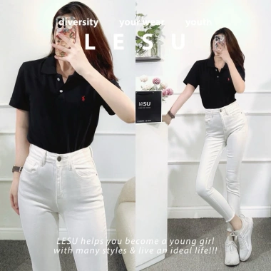 Áo thun polo tay ngắn thêu logo - Ảnh tự chụp chất lượng, giảm còn 270.000₫