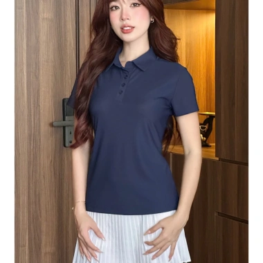 Áo Thun Polo Thể Thao Nữ UNIQ Basic Cotton Mềm Mịn In Logo Giá 246.376 VND 6