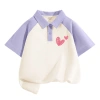 Áo thun polo thời trang bé gái ngắn tay mềm mại, in hình trái tim tình yêu Unisex - 162.000₫ 10